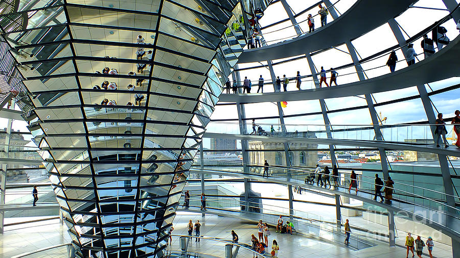 The Reichstag glass dome Photograph by Wagner WM - Fine Art America