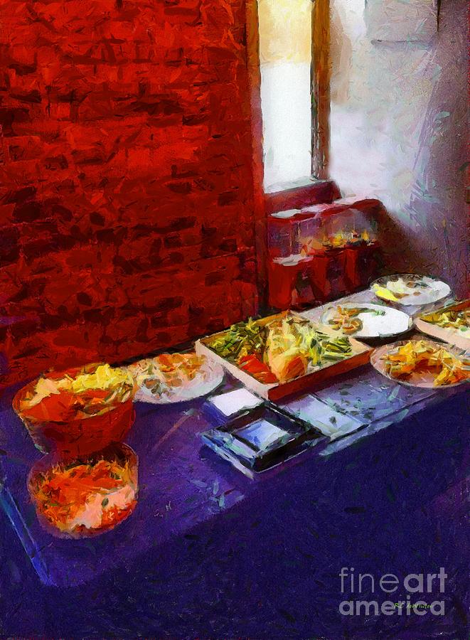 The Remains of the Feast Painting by RC DeWinter