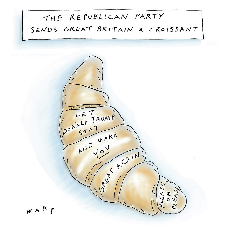 The Republican Party Sends Great Britain Drawing by Kim Warp The Republican Party Sends Great Britain Drawing by Kim Warp