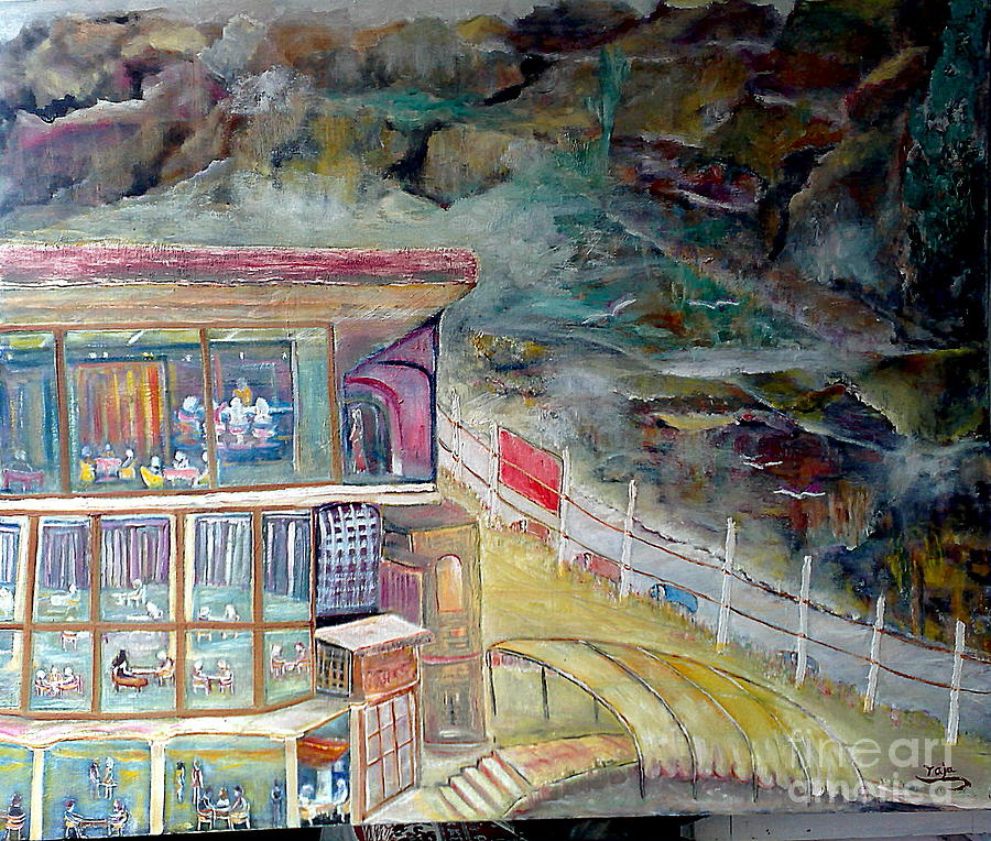 The restaurant which increase your apetite Painting by Subrata Bose