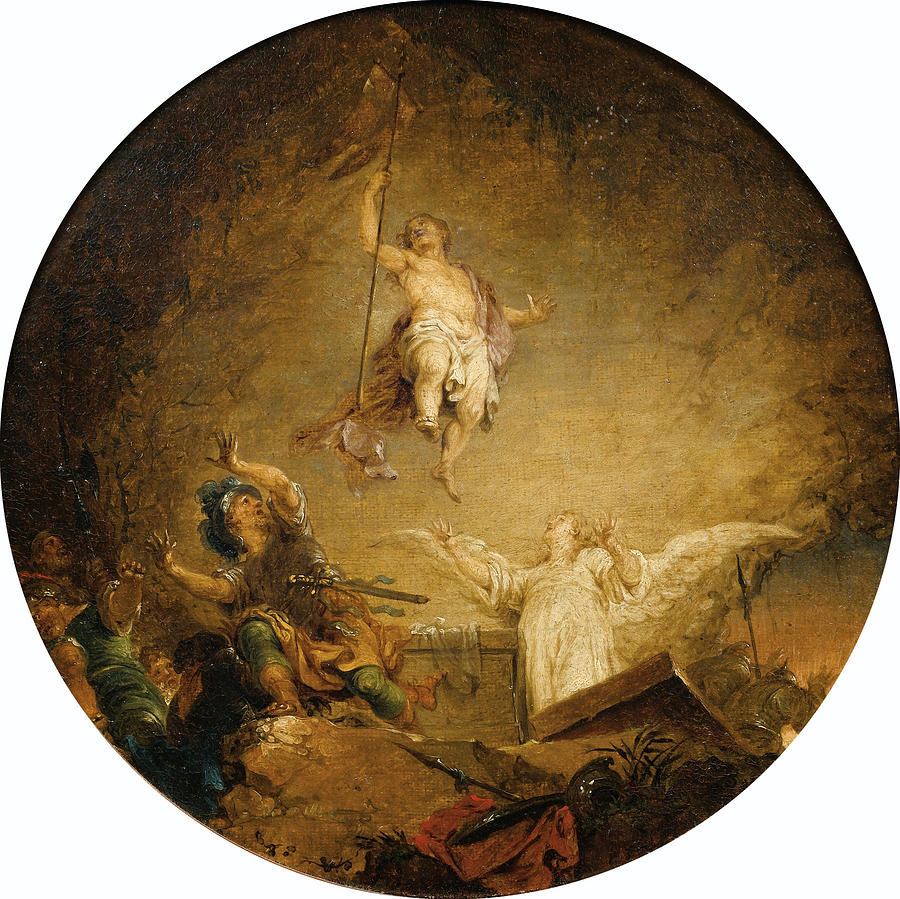 The Resurrection Painting by Januarius Zick