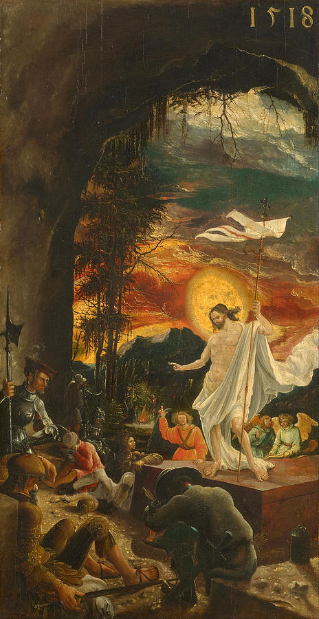 Albrecht Altdorfer Painting - The Resurrection of Christ by Albrecht Altdorfer