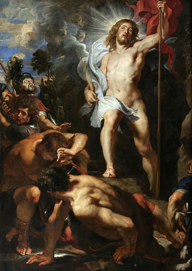 The Resurrection of Christ.Central Panel Painting by Peter Paul Rubens