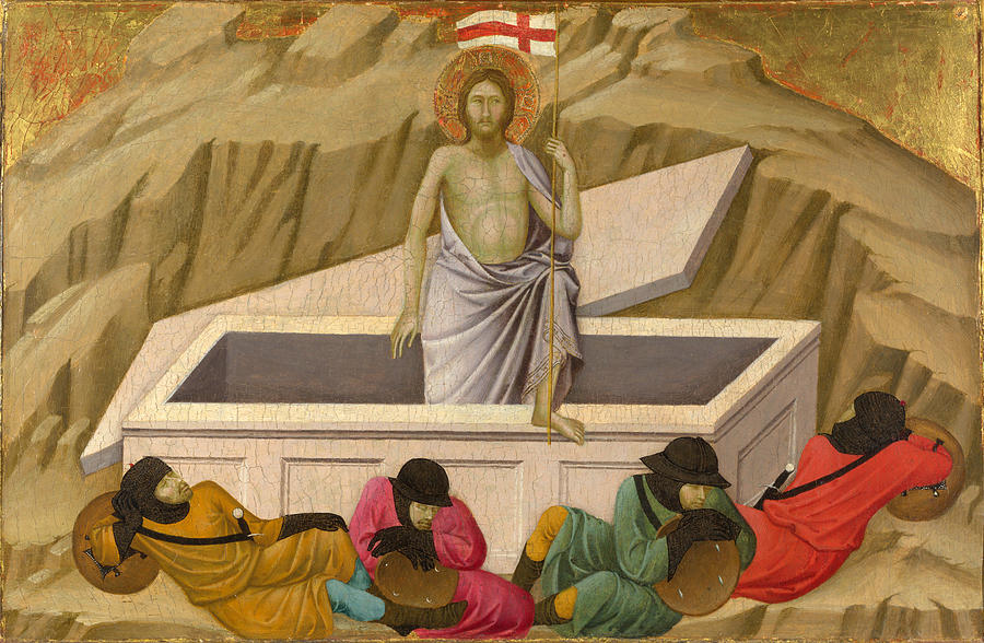 Jesus Christ Painting - The Resurrection by Ugolino di Nerio