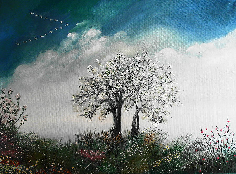 Spring Painting - The return by Milenka Delic