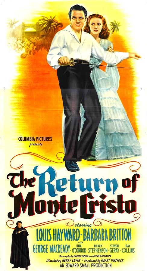 Movie Photograph - The Return Of Monte Cristo, Us Poster by Everett