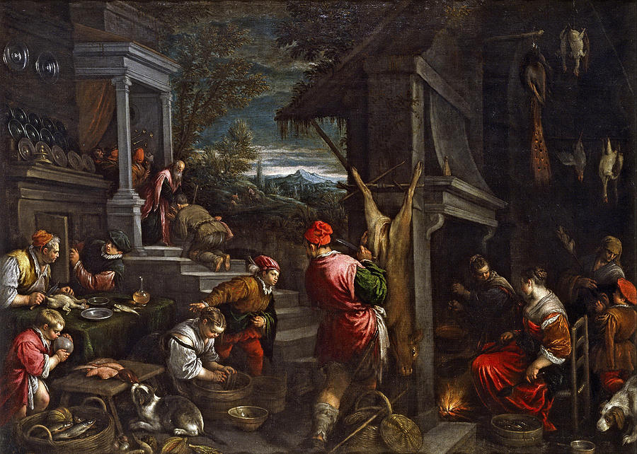 The Return of the Prodigal Son Painting by Francesco Bassano