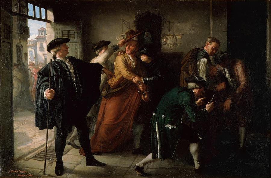 The Revolt Of Esquilache Oil On Canvas Photograph by Jose Marti y Monso