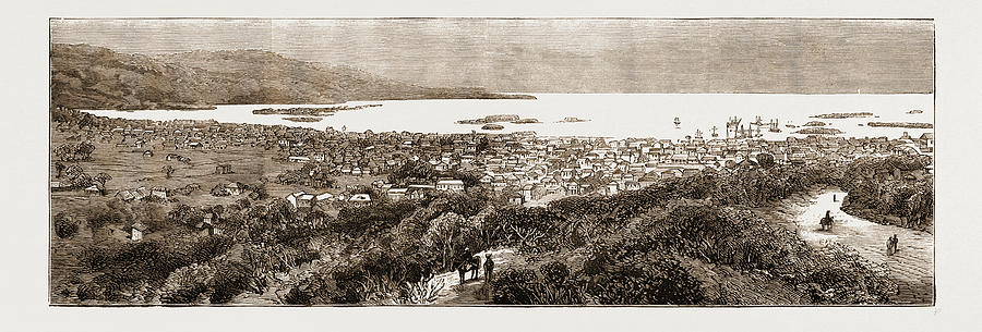 Vintage Drawing - The Revolution In Haiti View Of Port-au-prince by Litz Collection