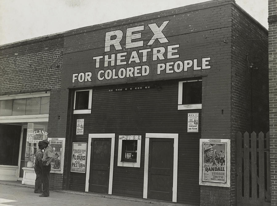 The Rex theatre for Negro People Digital Art by Dorothea Lange