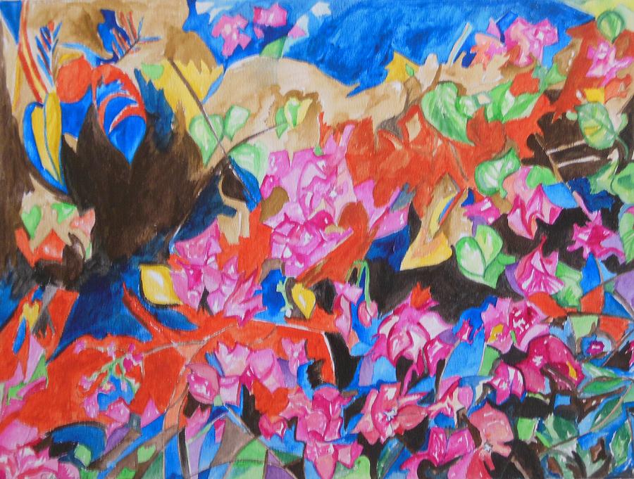The Rhythm of Flowers Painting by Esther Newman-Cohen