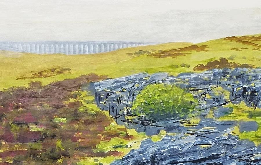 The Ribblehead Viaduct Yorkshire UK Painting by Nigel Radcliffe