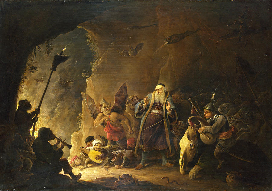 The Rich Man being led to Hell Painting by David Teniers the Younger