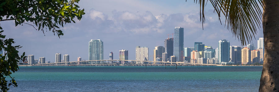 The Rickenbacker and Miami Photograph by Ed Gleichman