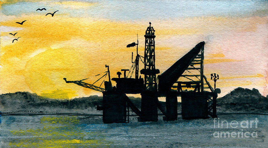 The Rig Painting by R Kyllo