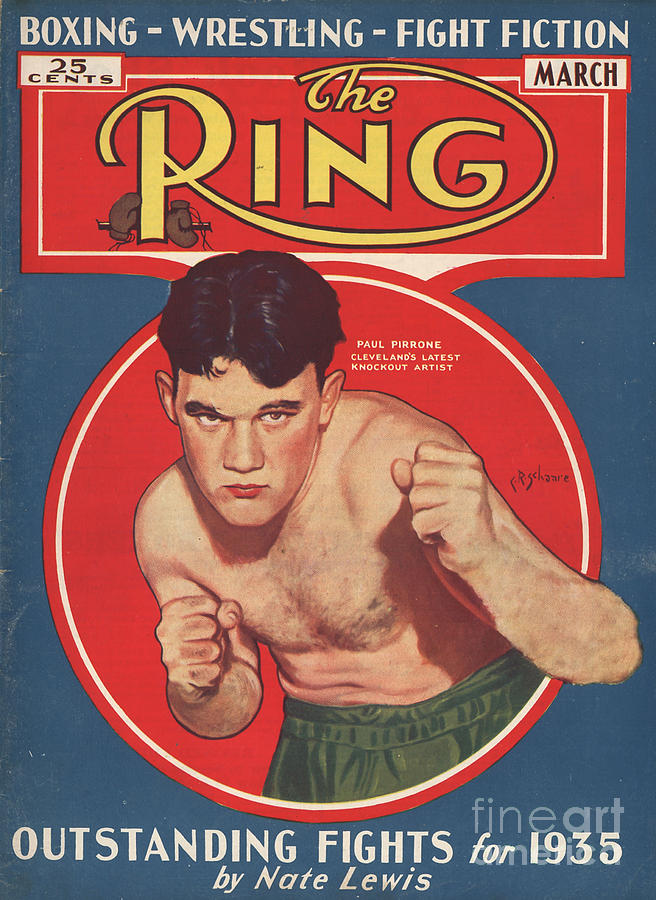 The Ring 1934 1935 1930s Usa Boxing Drawing by The Advertising Archives - Pixels