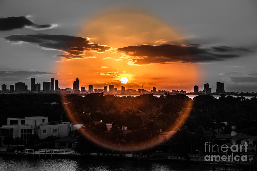 Sunset Photograph - The Ring of Warmth by Rene Triay FineArt Photos