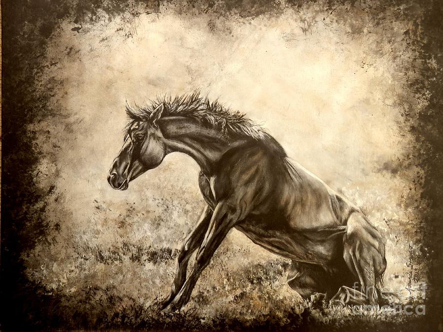 Horse Painting - The Rise of Luzia Minera by Amanda Hukill