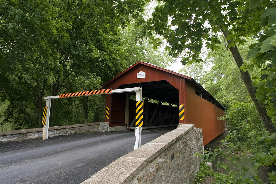 The Rishel Covered Bridge Is Back Photograph by Gene Walls