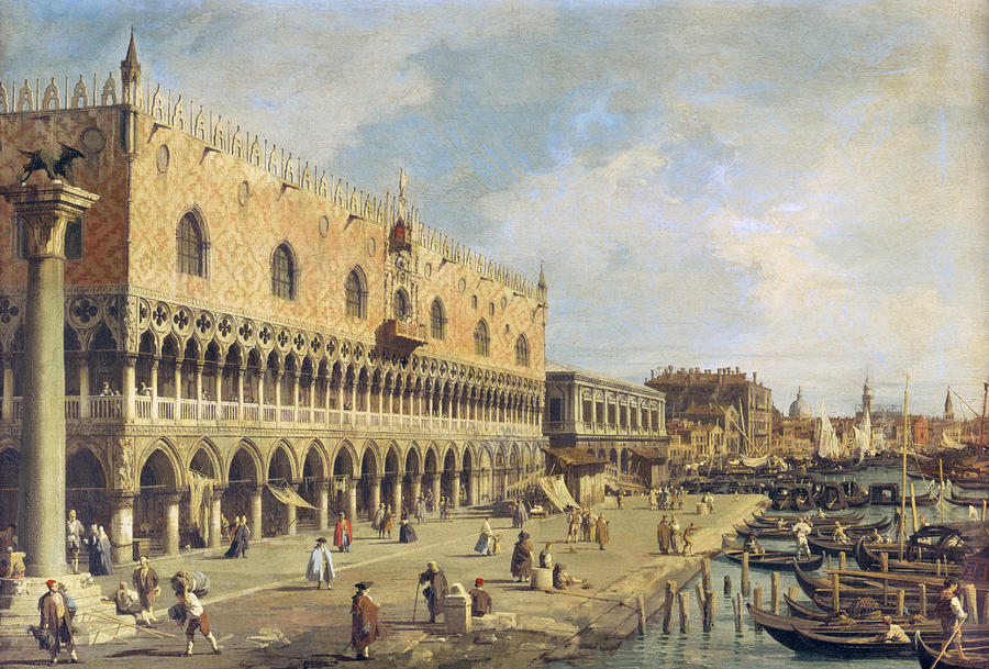 The Riva Degli Schiavoni, Venice Oil On Canvas Photograph by Canaletto