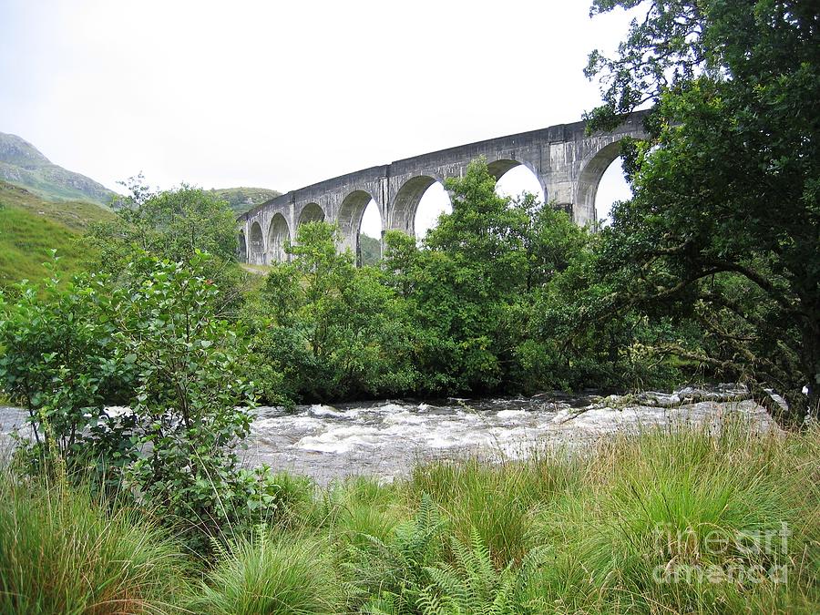 The River And The Viaduct Photograph by Denise Railey