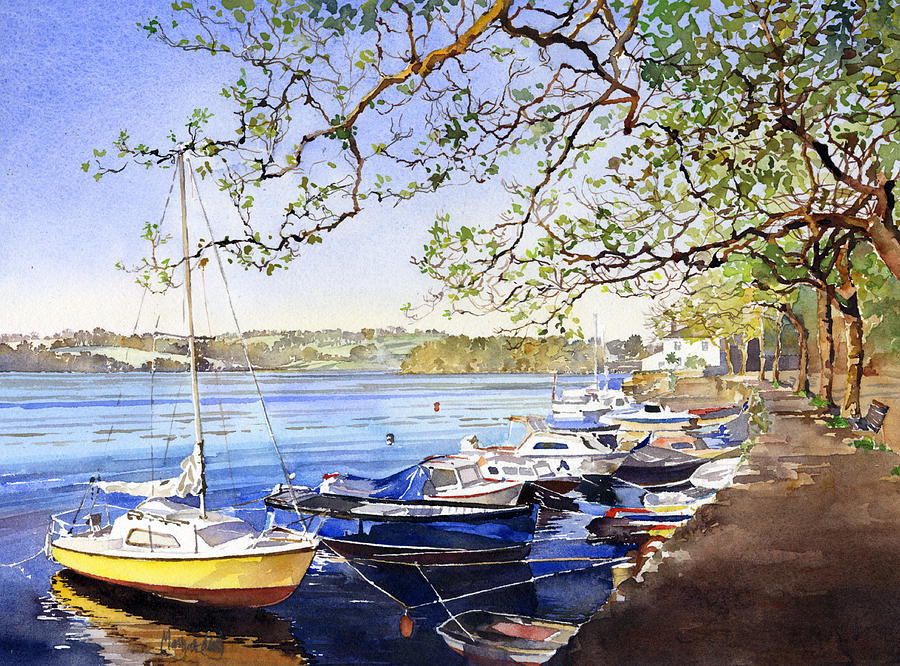 The river at Sunny Corner Painting by Margaret Merry