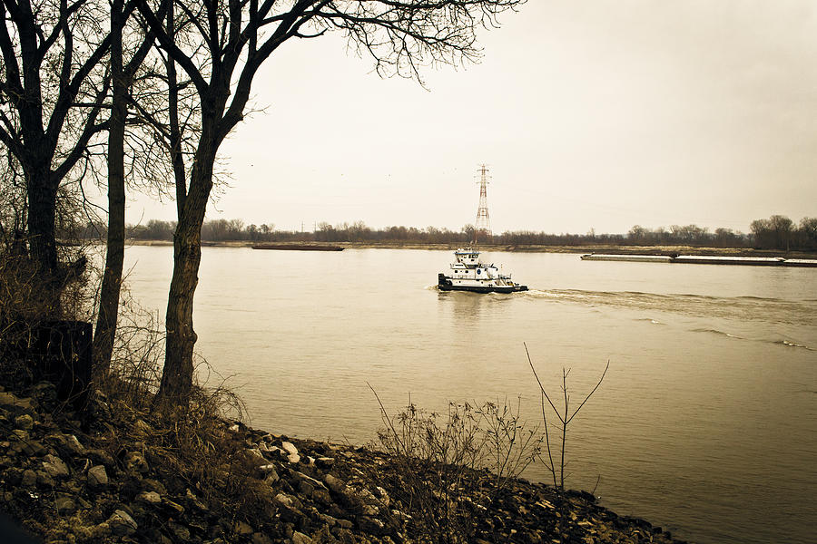 The River Barge Photograph by Kristy Creighton