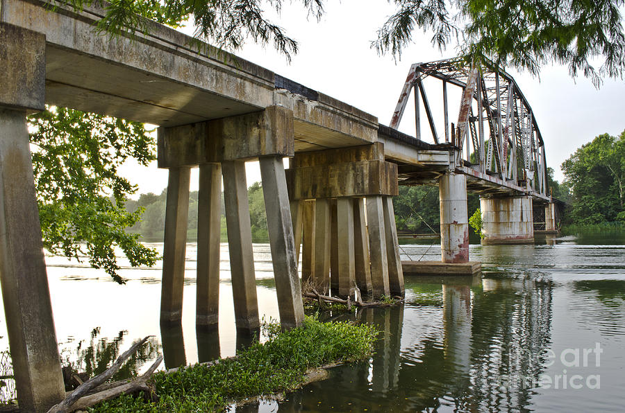 Across Photograph - The River Bridge by Debra Johnson Across Photograph - The River Bridge by Debra Johnson