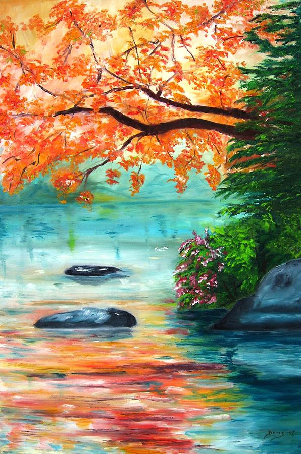 The River Painting By Doris Cohen - Fine Art America