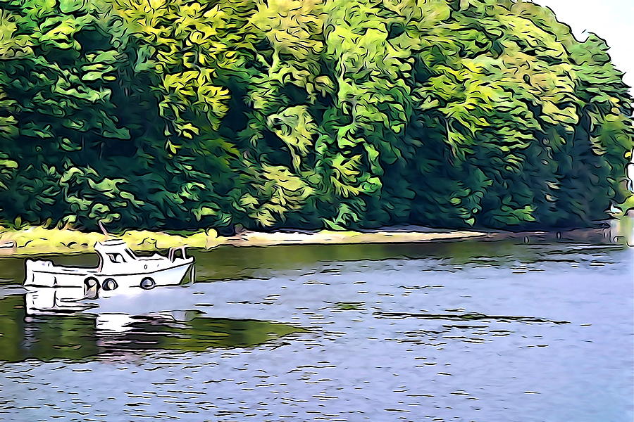 Boat Photograph - The River Eske by Norma Brock