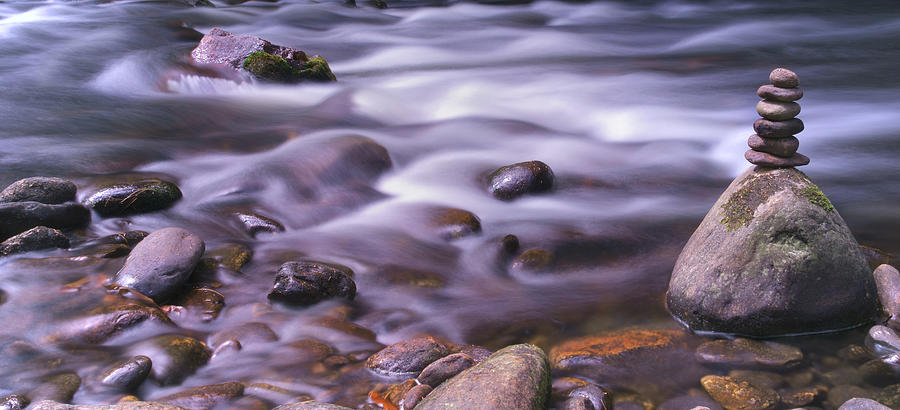 River Photograph - The River Flows by Mike McGlothlen
