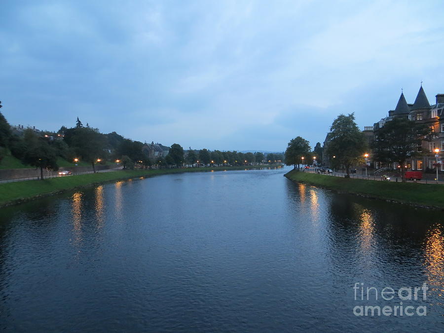 Landscape Photograph - The River Ness in Inverness by Lorita Montgomery