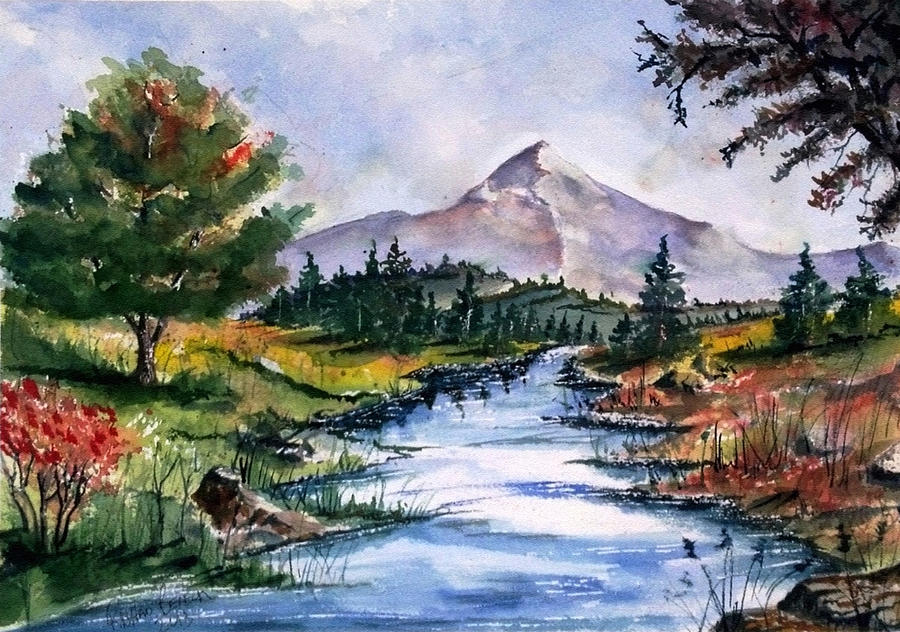 The River Painting by Richard Benson