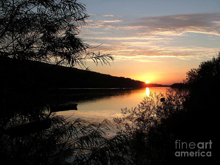 The river Suir at sunset Photograph by Joe Cashin