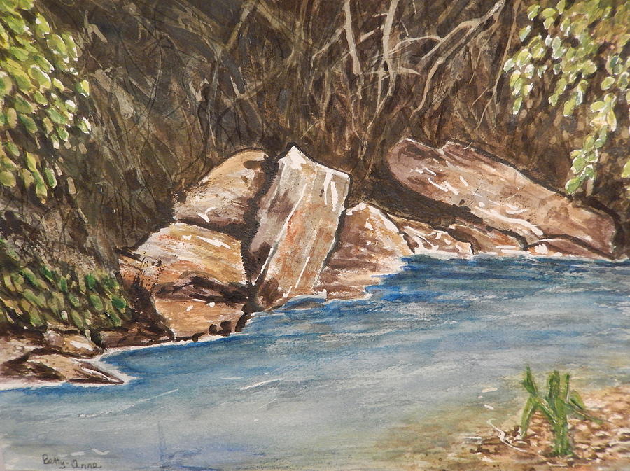 The Rivers Edge Painting by Betty-Anne McDonald