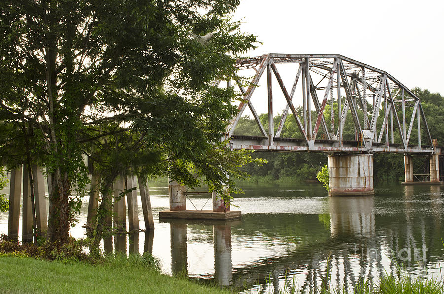 Across Photograph - The Rivers Rails by Debra Johnson Across Photograph - The Rivers Rails by Debra Johnson