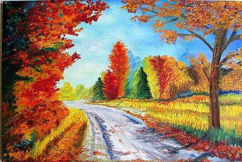 The Road Ahead Painting by Renata Shishkova - Pixels