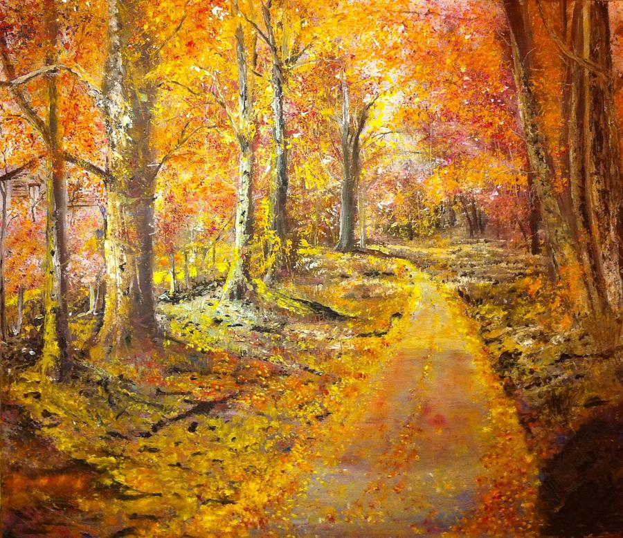 Landscape Painting - The Road by B Russo