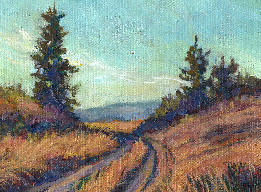 The Road In II Painting by Peggy Wilson
