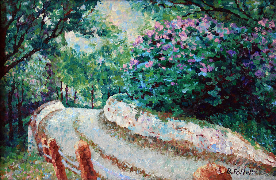 The Road in Sibley Park Painting by Bonnie Follett