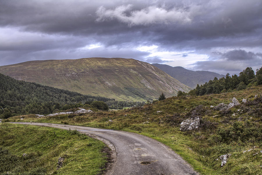 The Road through Glen Lyon - Scotland Photograph by Jason Politte