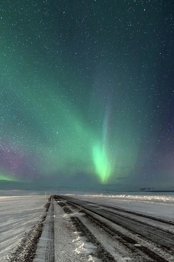 The Road To Aurora Photograph by Friðþjófur M.
