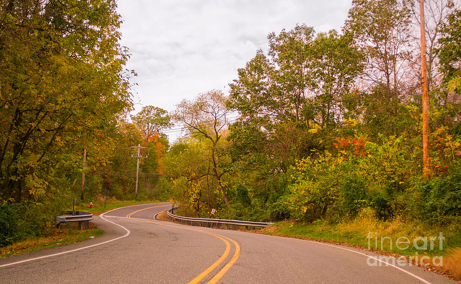 Fall Photograph - The road to Autumn by Rima Biswas