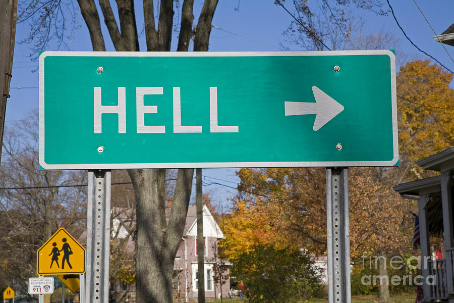 The Road to Hell Photograph by Jim West