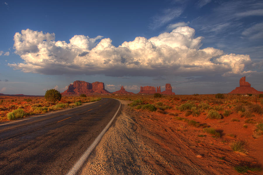 The Road to Monument Valley Photograph by David Soldano
