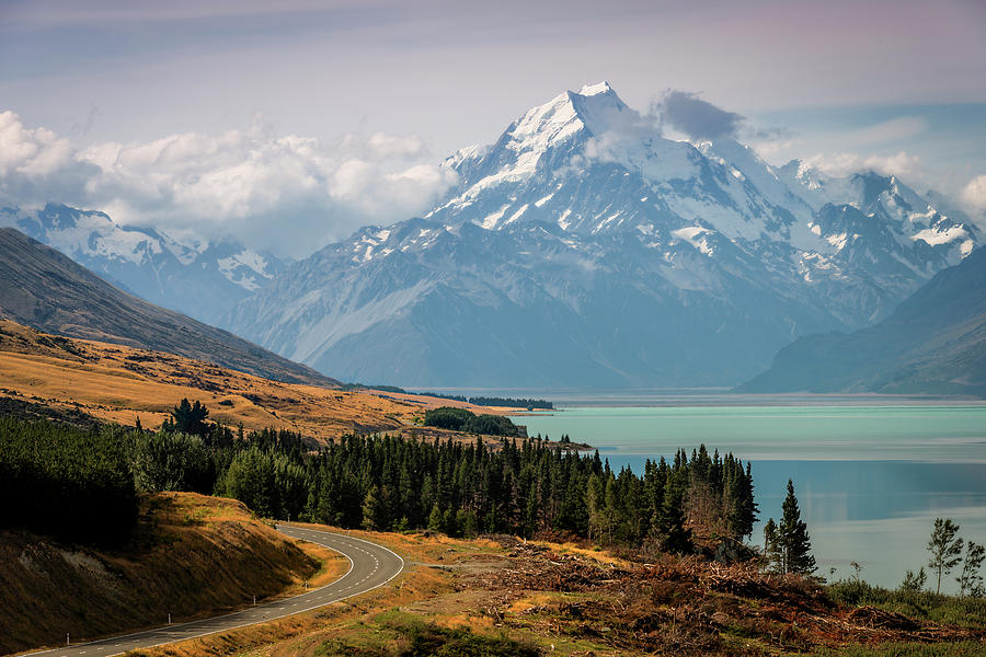 The Road To Mount Cook Photograph by Copyright Lorenzo Montezemolo