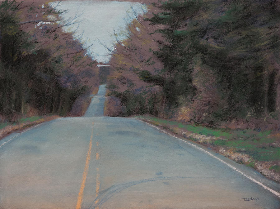The Road To Nowhere Pastel by Christopher Reid