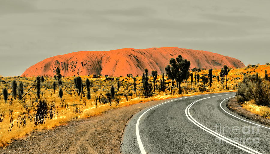 The Road to Uluru 2 Digital Art by Tim Richards