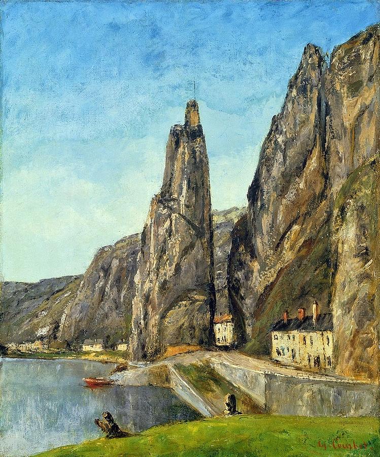 The Rock at Bayard Dinant Painting by Celestial Images