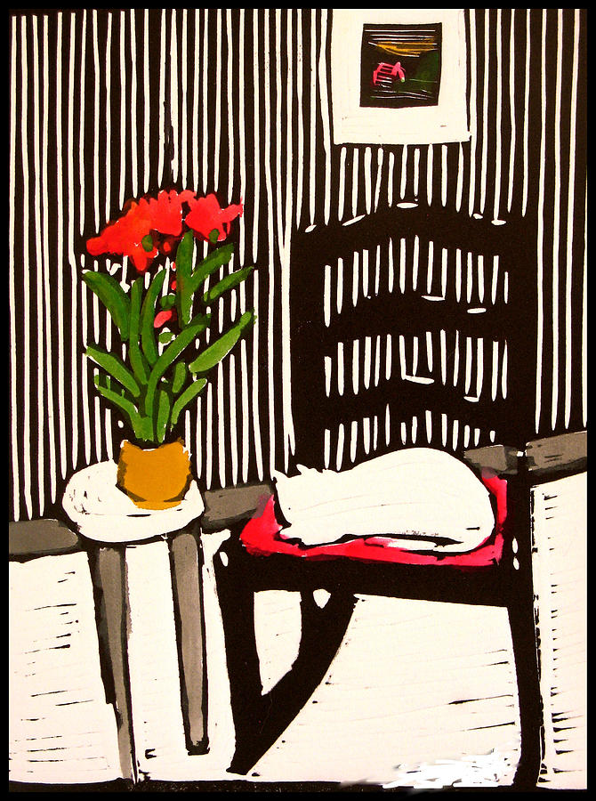 The Rocking Chair Drawing by Mary Mosblech
